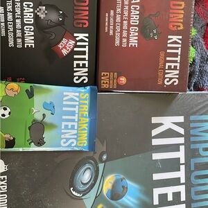 Exploding kittens card game with expansion packs